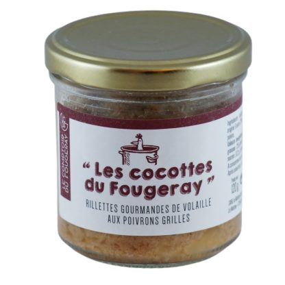 rillettes de volaille au poivrons grillés