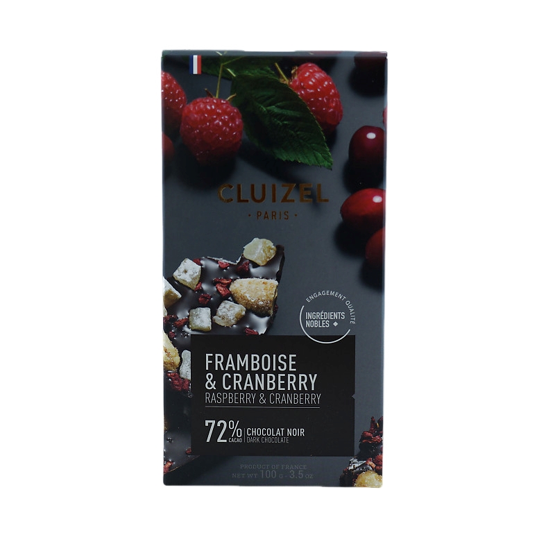 tablette framboise cranberry