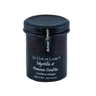 confiture de myrtilles et pommes confites