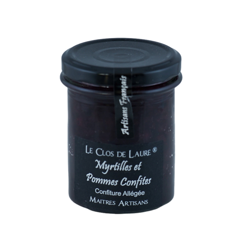 confiture de myrtilles et pommes confites