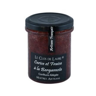 confiture cerise et fraise à la bergamote