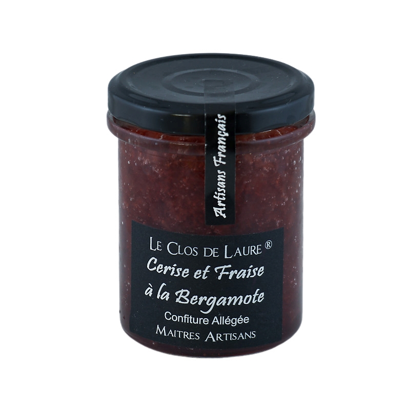 confiture cerise et fraise à la bergamote