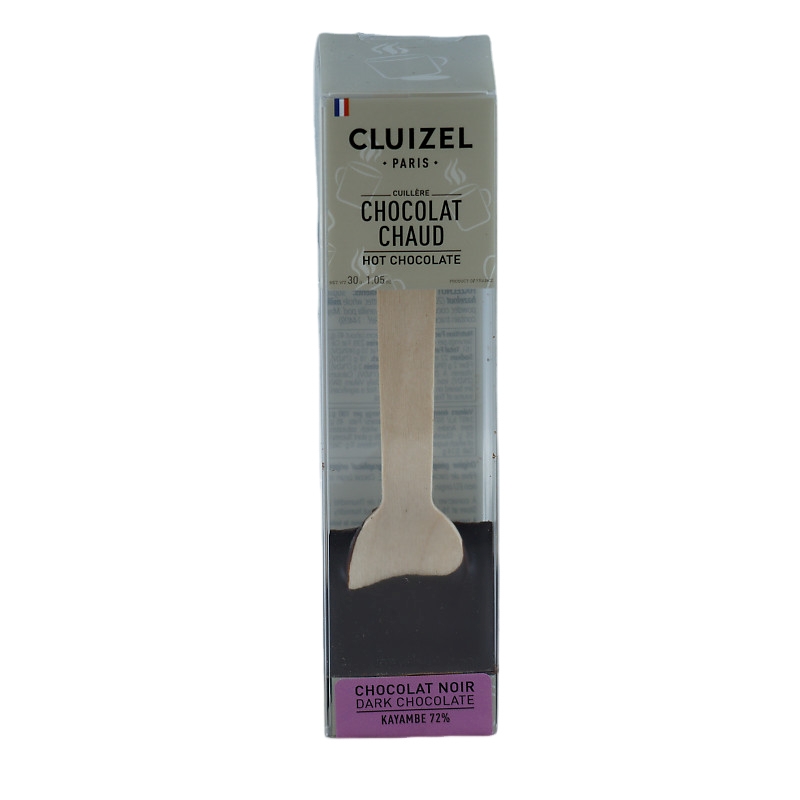 cuillère chocolat chaud noir